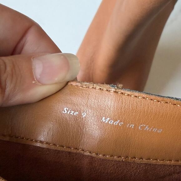 Dolce Vita Chase Cognac Multi Leather Snake Mid Calf Boots Size 9 - Picture 10 of 10